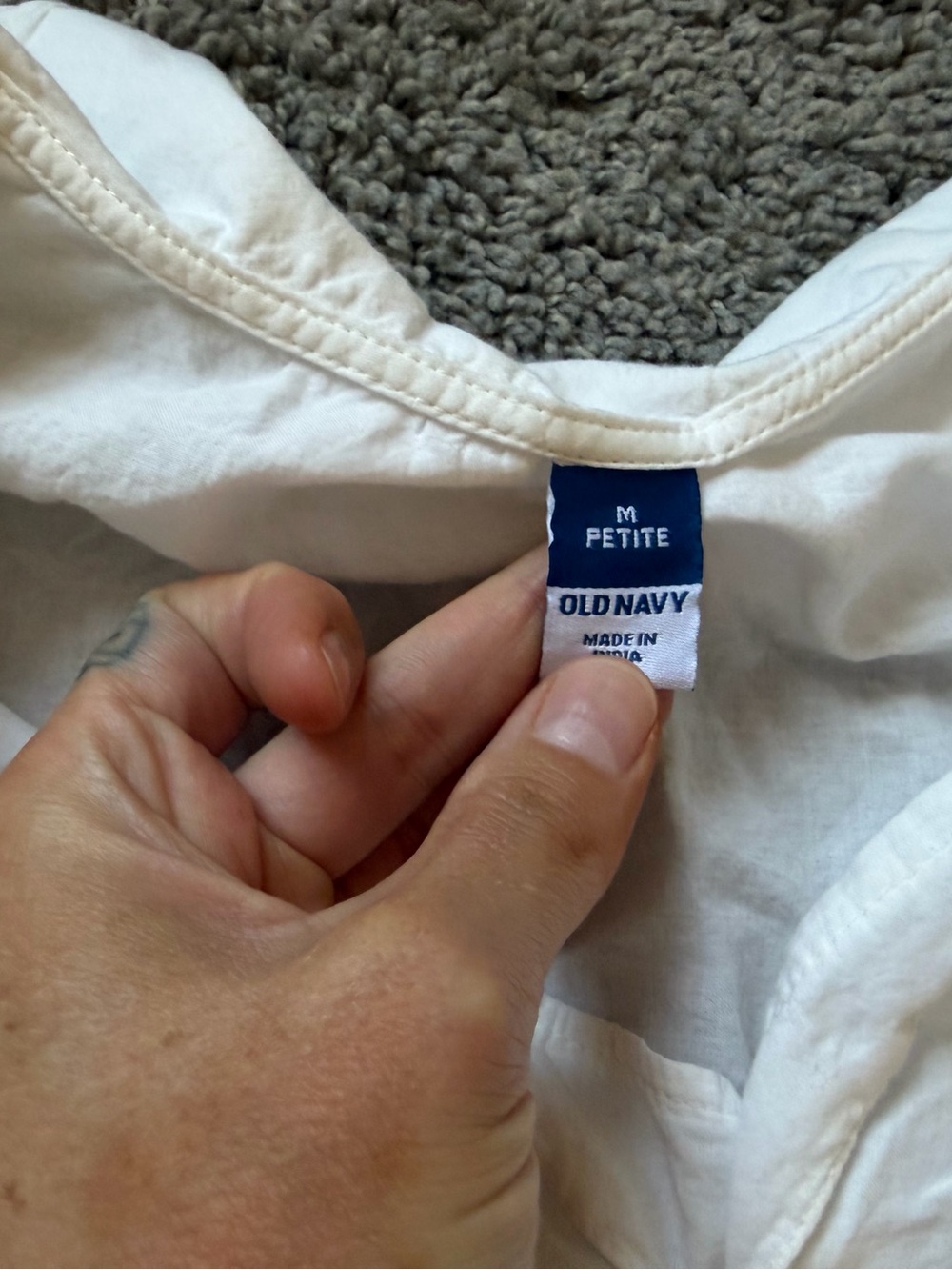 Old Navy Ruffle-Collar Cutwork Top - Picture 3 of 3